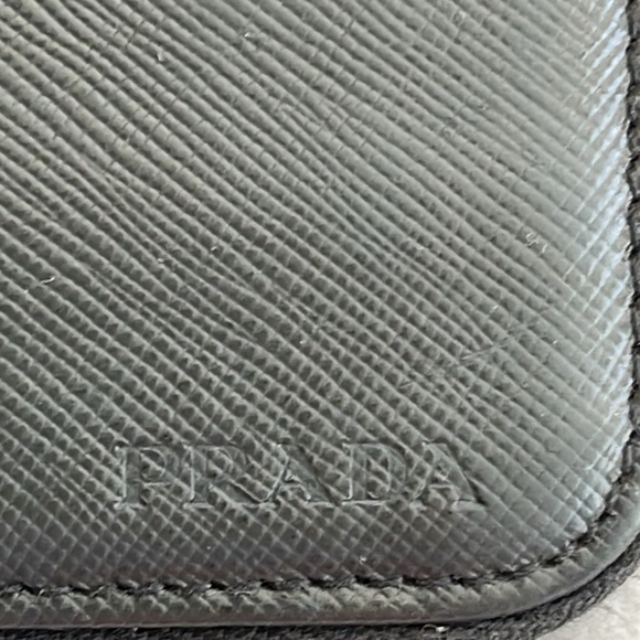 PRADA BR0441 Tessuto Chic Gray XLarge Organizer Wallet and Original COA Card - Picture 9 of 16